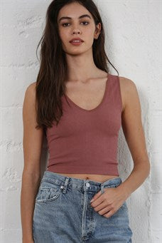 Reversible Cropped Tank