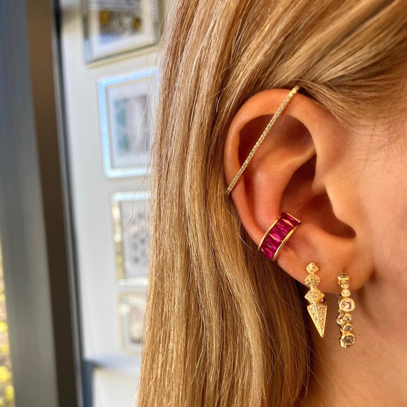 Melinda Maria Pave Earbar Earring