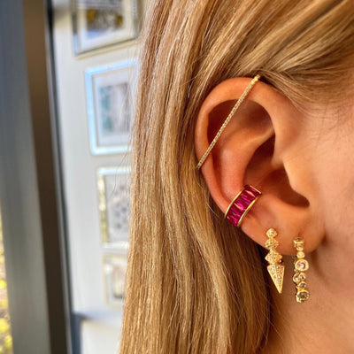 Melinda Maria Pave Earbar Earring