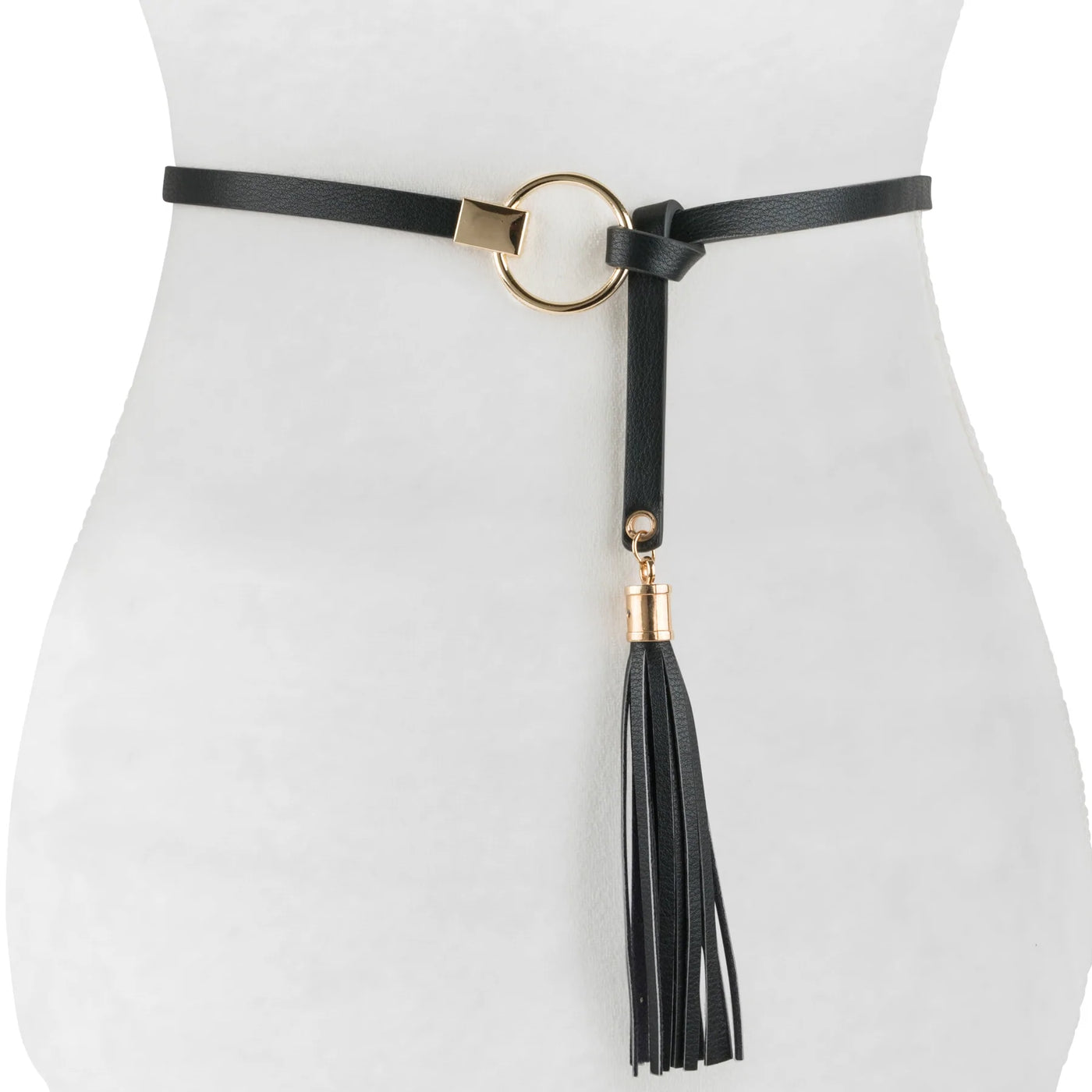 Leather Knot Tassel Belt