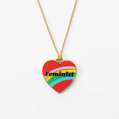 Feminist Heart Pendant