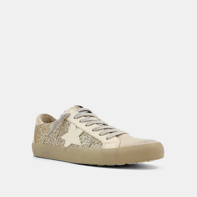 Paula Sneaker | Gold Glitter
