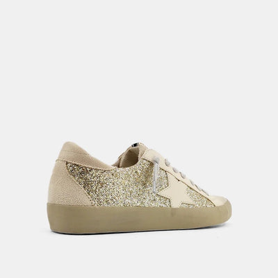 Paula Sneaker | Gold Glitter