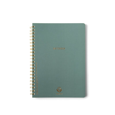Textured Paper Twin Wire Notebook
