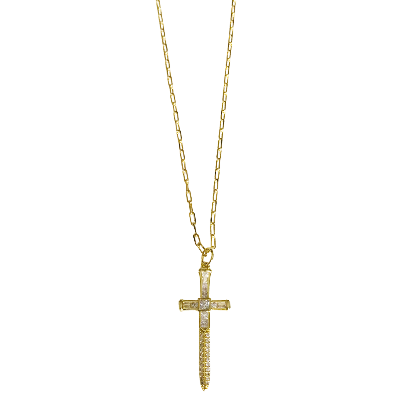 Pave Dagger Necklace