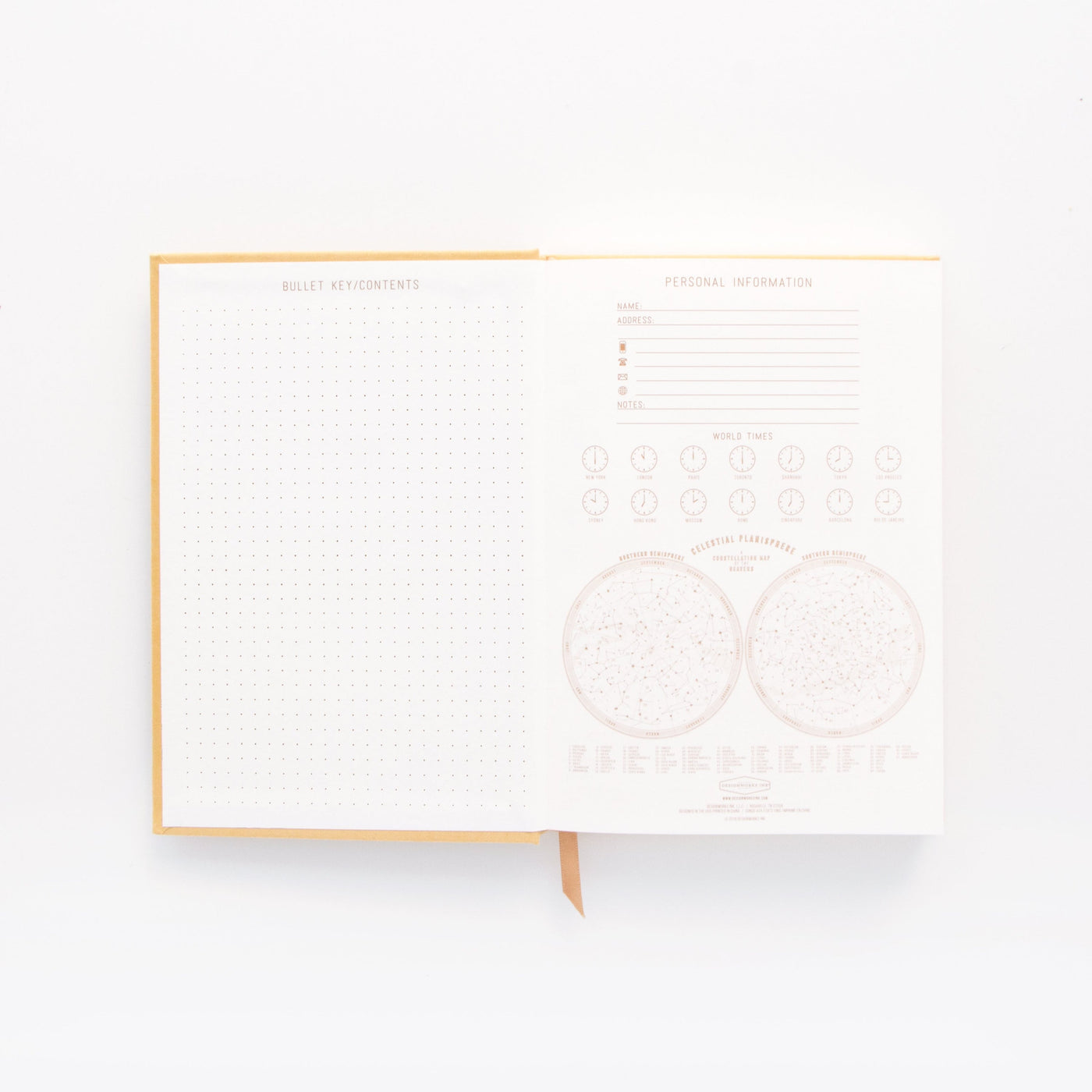 Hard Cover Suede Cloth Journal With Pocket - Radiant Suns Block