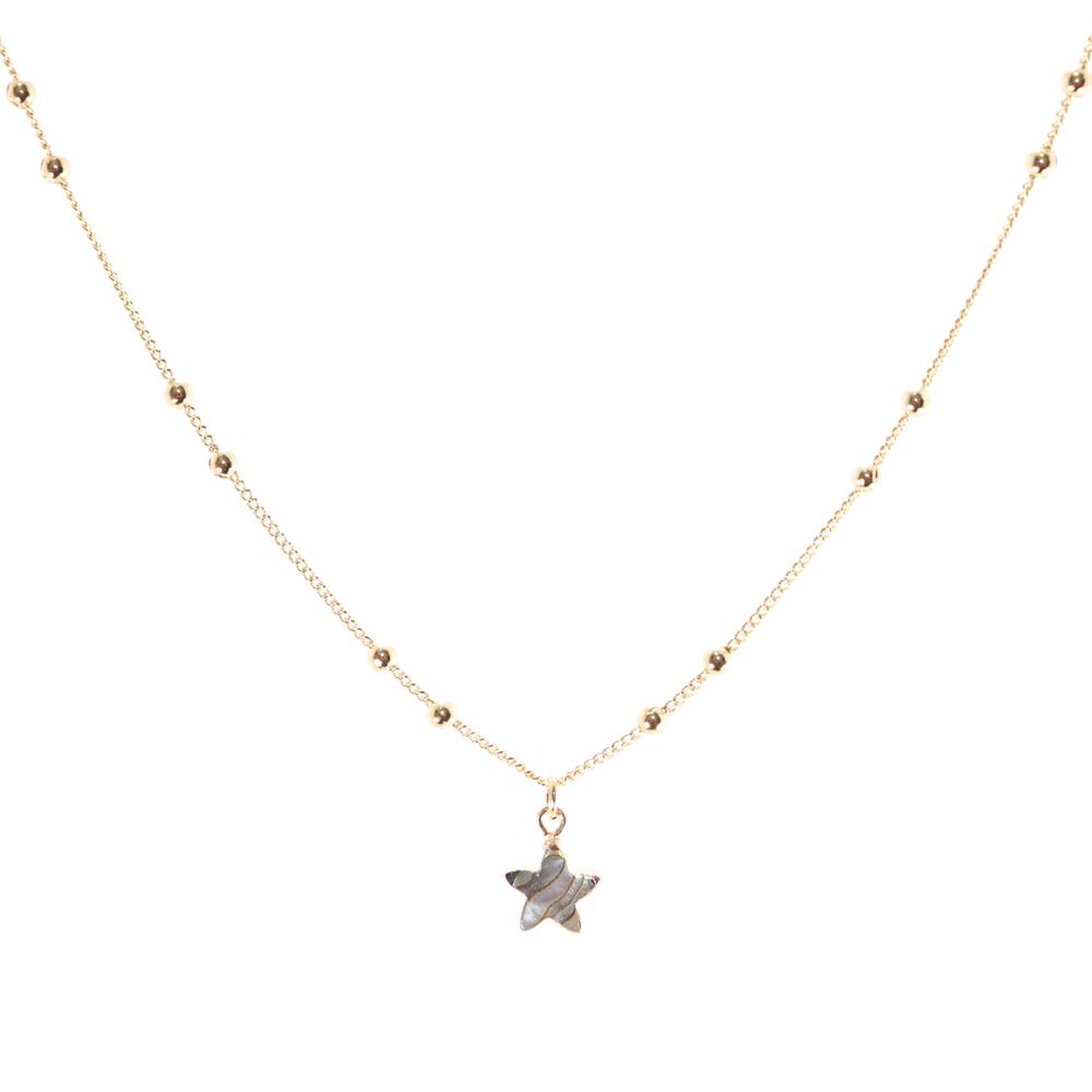 Starry Eyed- Abalone Necklace