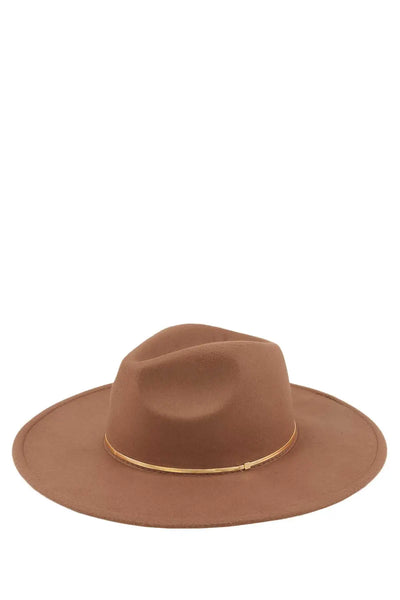 Snake Chain Accent Fedora Hat