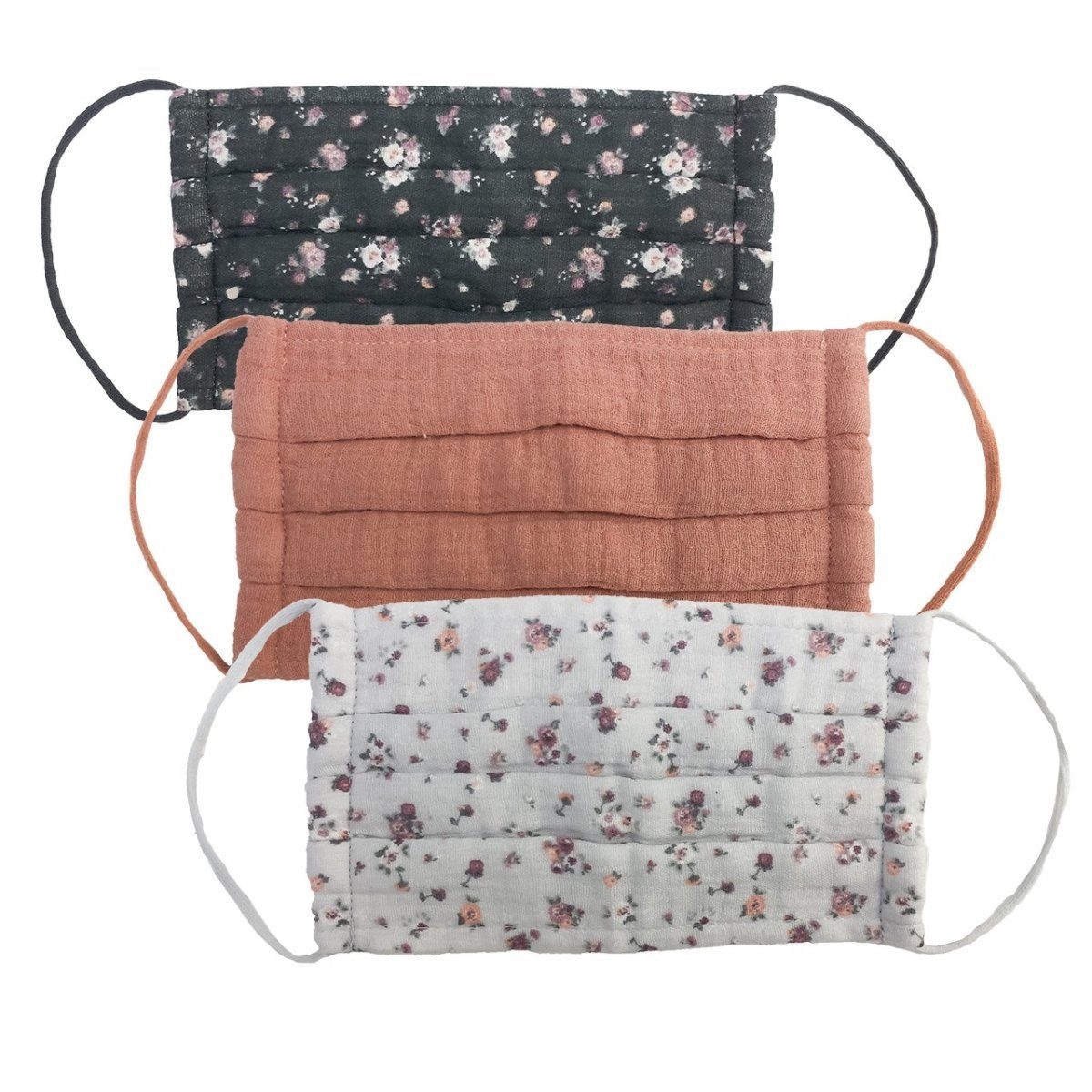 Cotton Mask 3pc Set - Vintage Floral