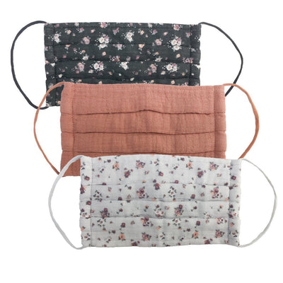 Cotton Mask 3pc Set - Vintage Floral