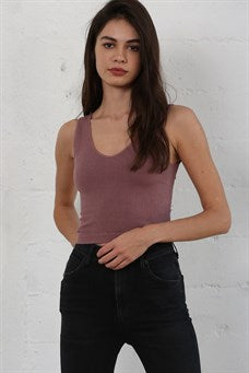 Reversible Cropped Tank